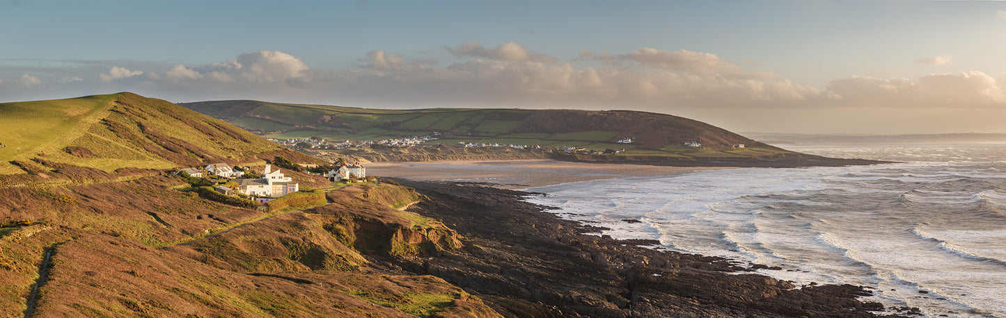 Croyde From Baggy Path Panorama