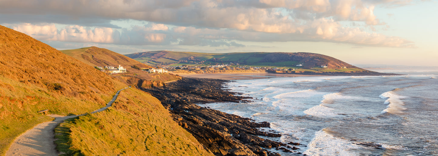 Croyde From Baggy Pathway Panorama