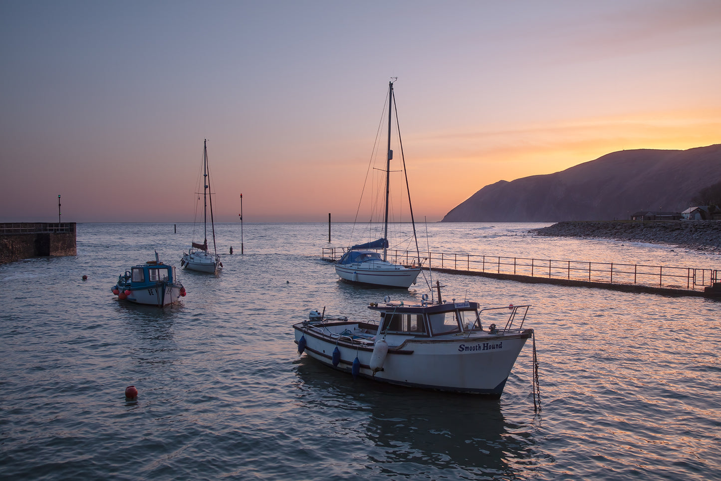 Lynmouth Harbour Spring Sunrise