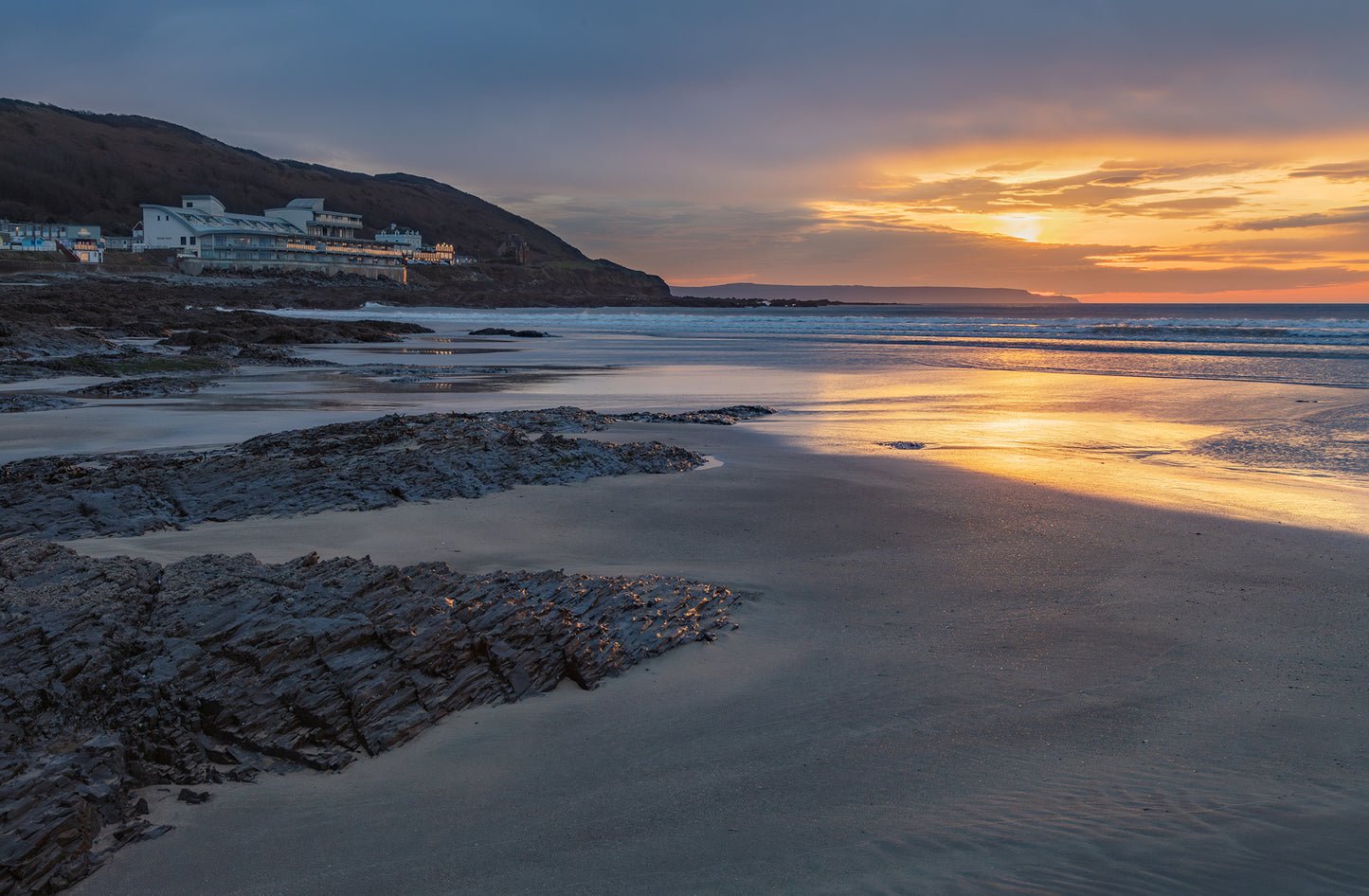 Wesward Ho Lowtide Sunset