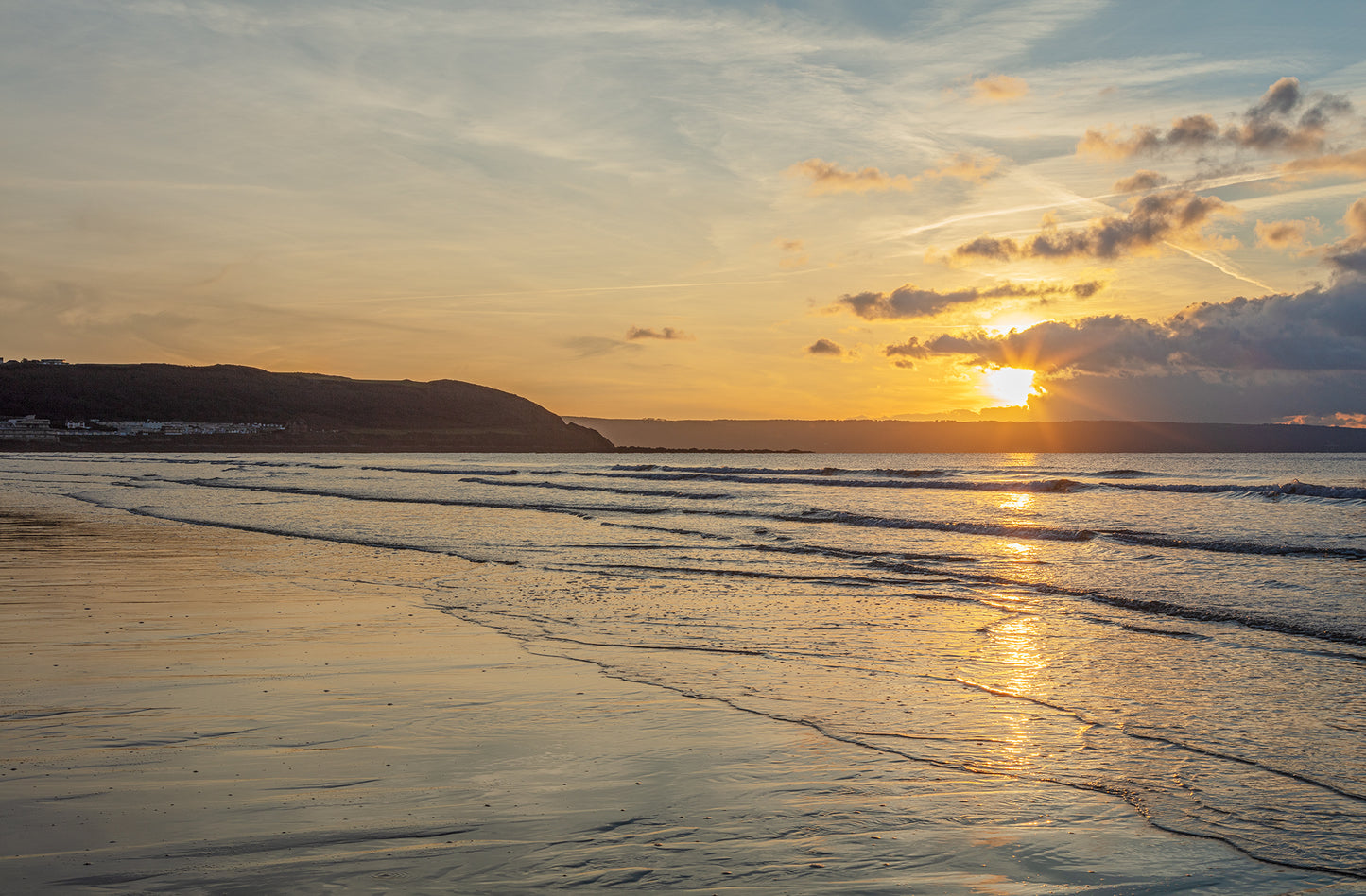 Westward Ho Beach Sunset