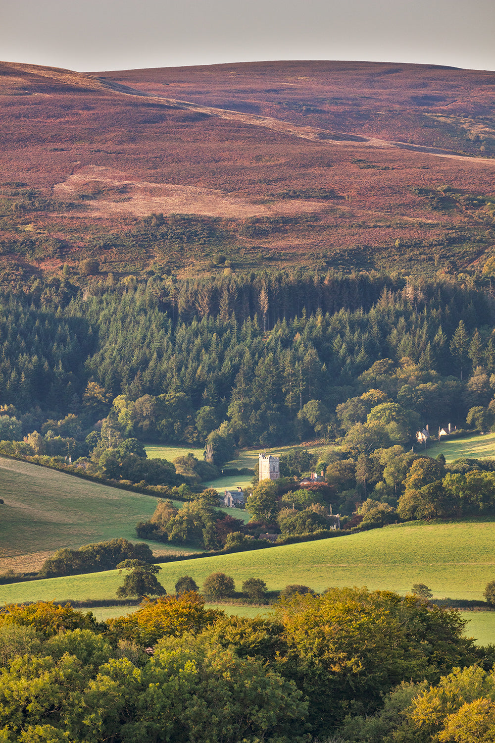 Towards Luccombe Church