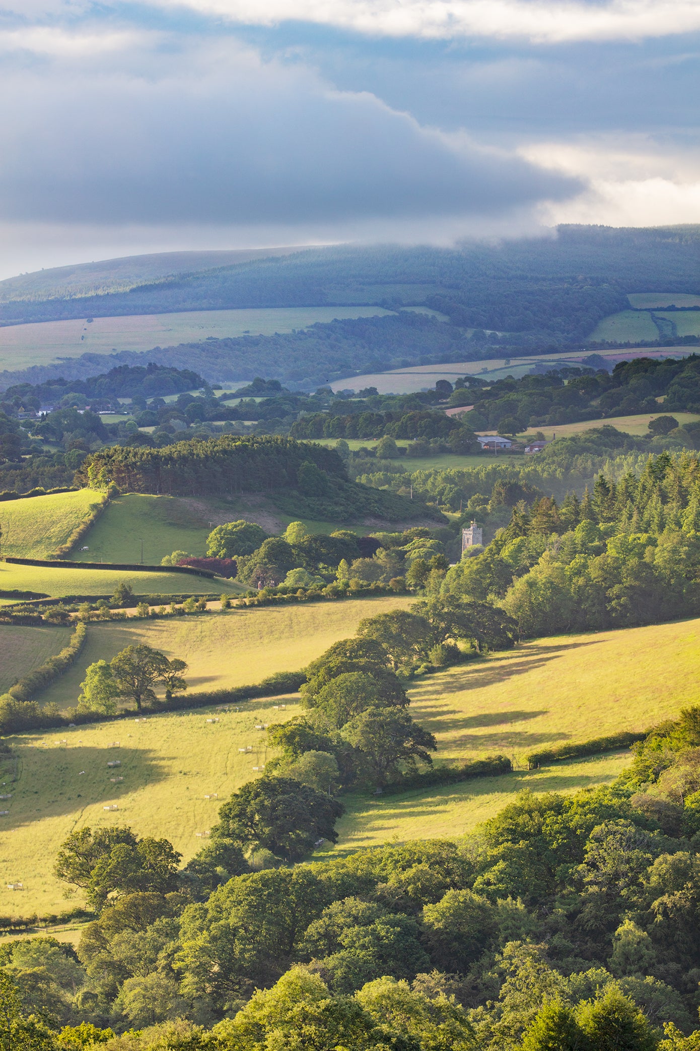 Towards Luccombe Church