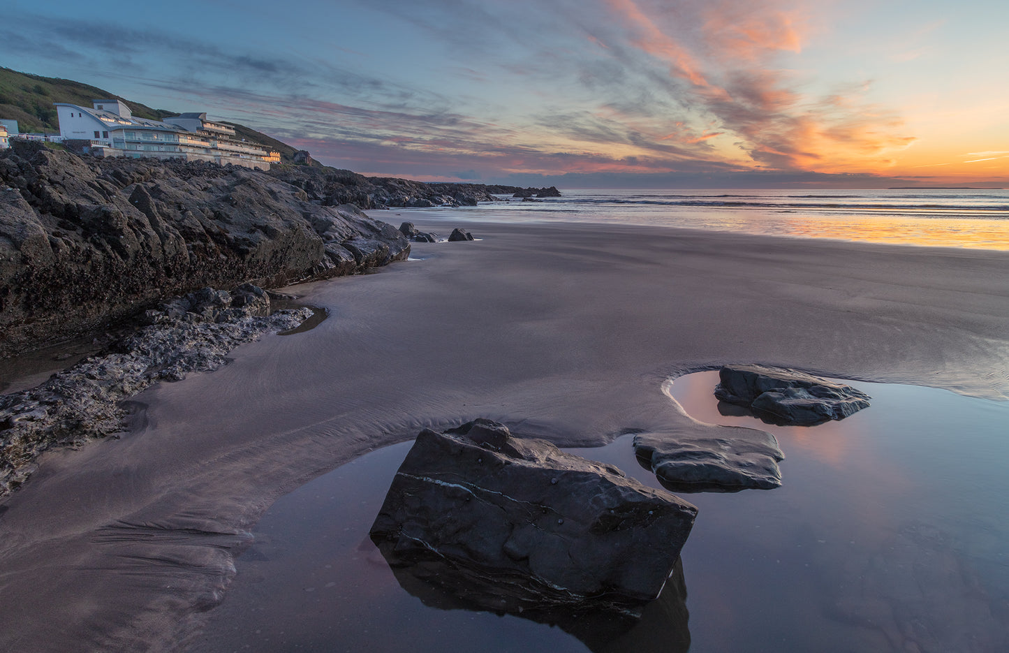 Westward Ho Lowtide Sunset