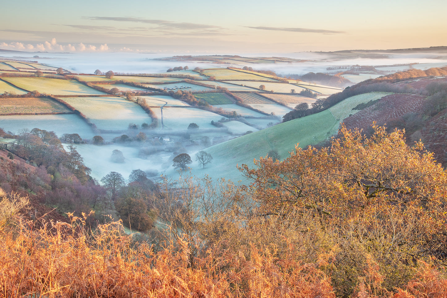 Winsford Hill Punchbowl Autumn Mists