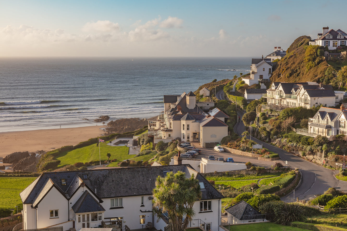 Above Combesgate Beach