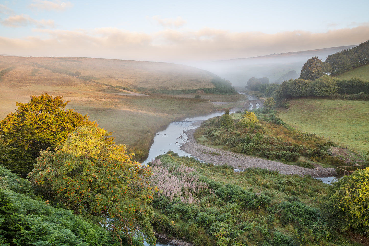 Landacre Bridge Spring Mist