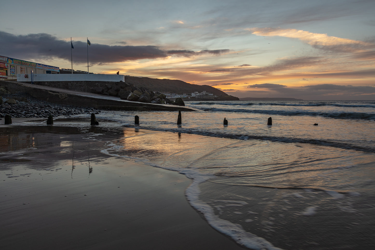 Westward Ho Beach Sunset