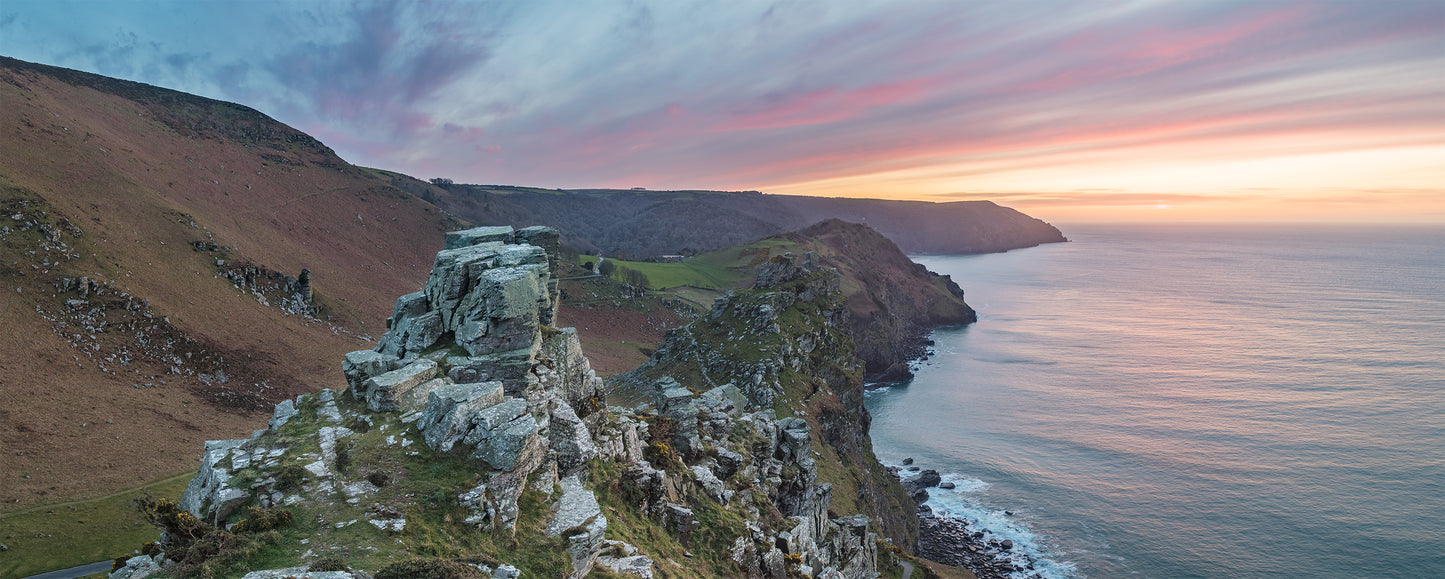 Valley of The Rocks Sunset Panorama