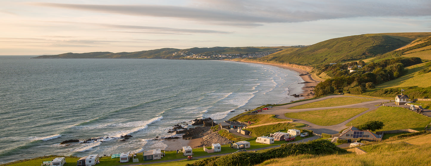 Putsborough Beach High Tide Panoramic