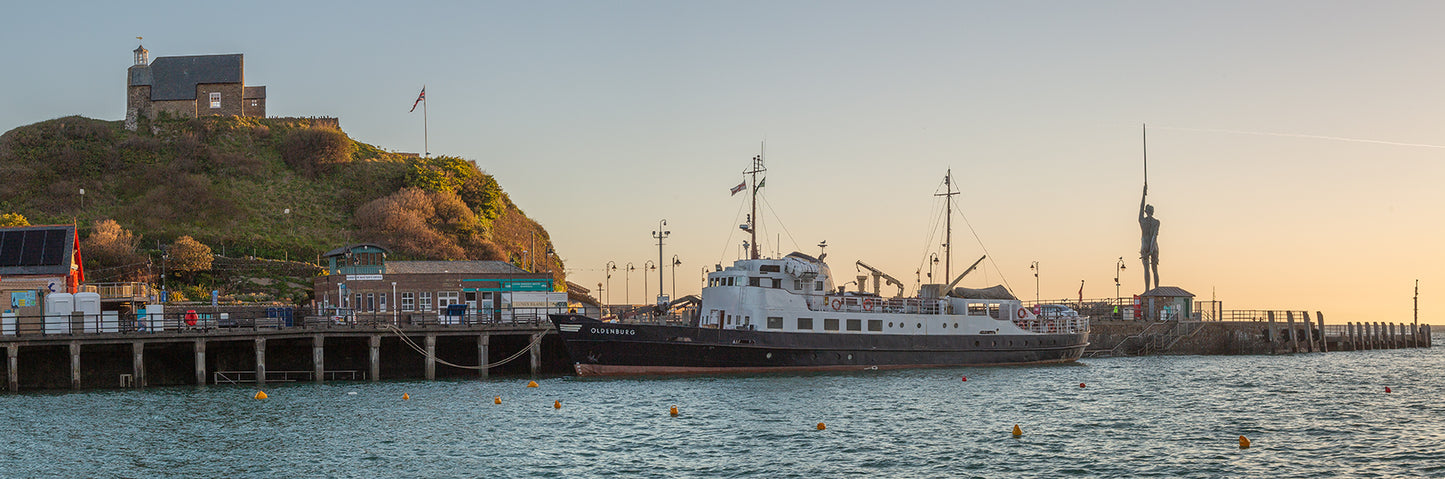 Oldenburg Ship at Ilfracombe Pier Panoramic