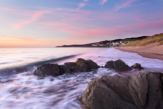 Woolacombe Beach Hightide Sunset