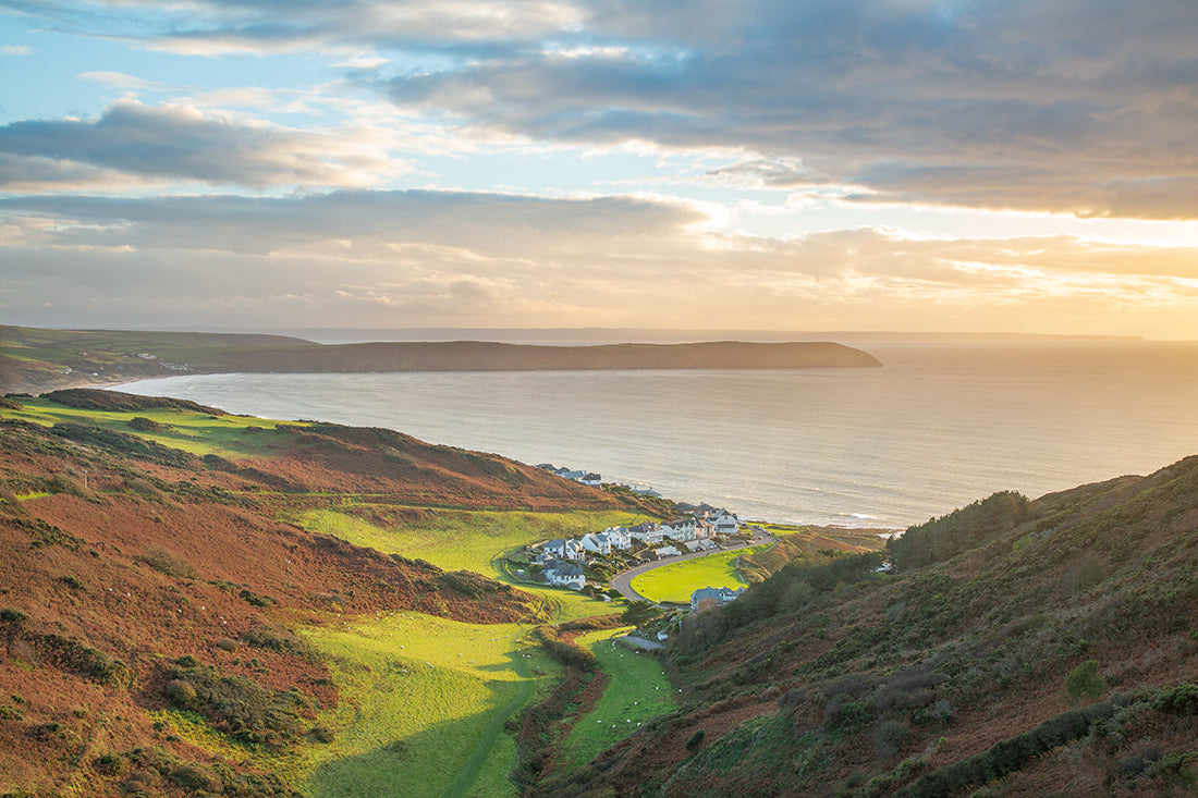 Above Combesgate Beach