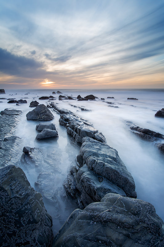 Welcombe Beach Low Tide