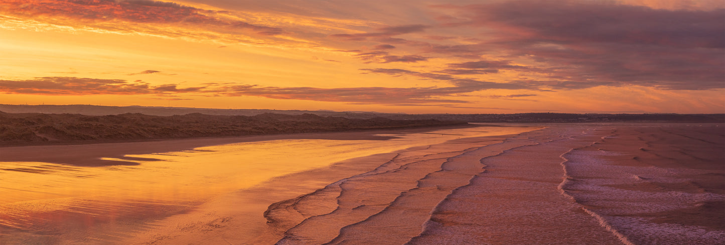 Saunton Beach Sunrise Panorama