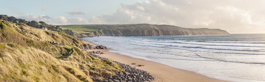 Putsborough Beach High Tide Panorama
