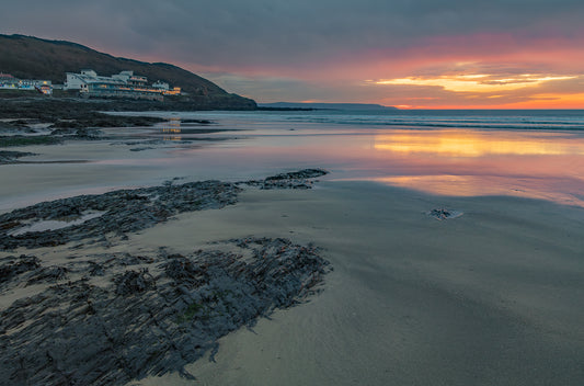 Wesward Ho Lowtide Sunset