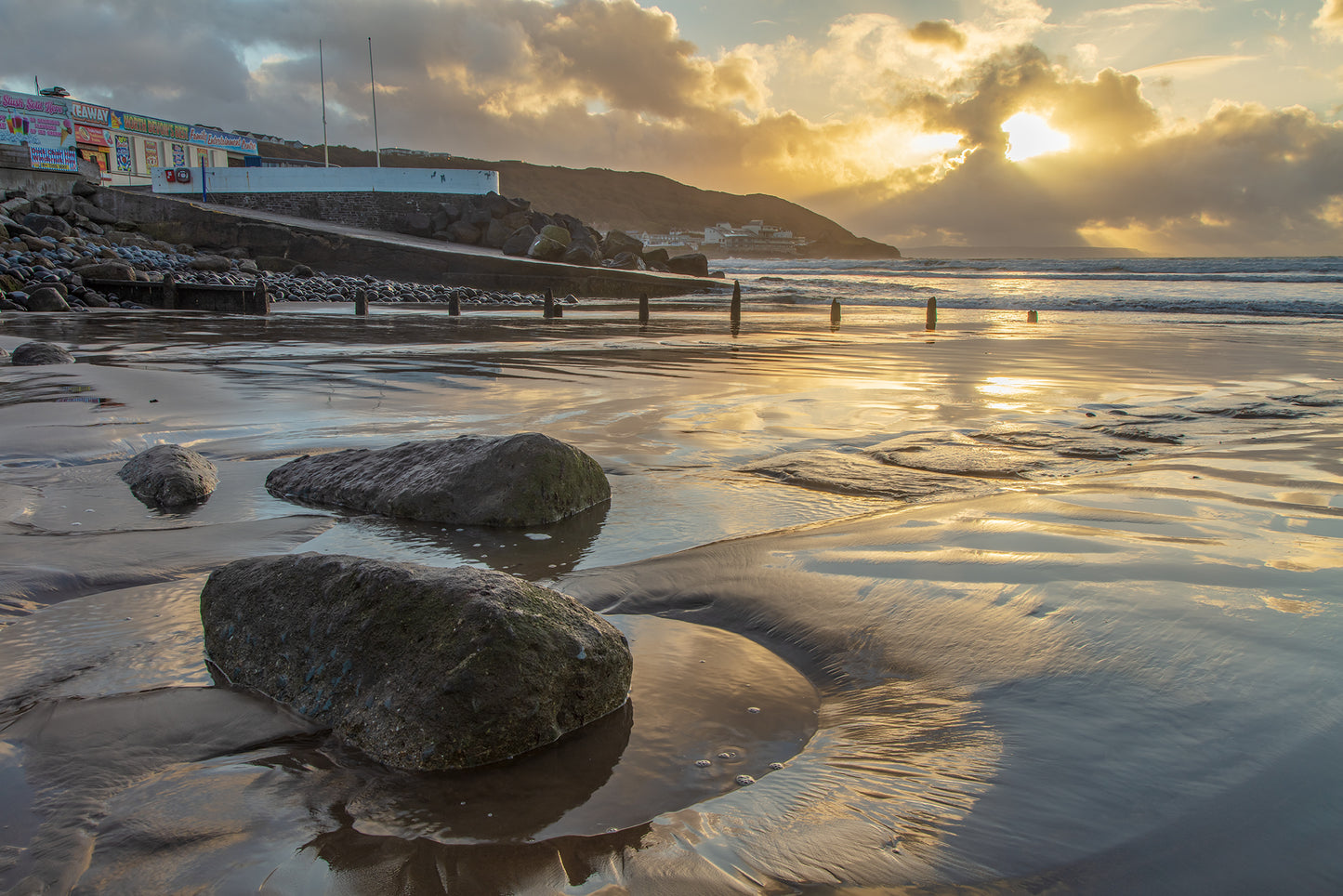 Westward Ho Beach Winter Sunset