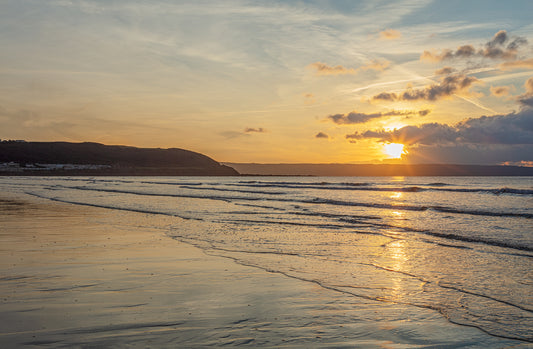 Westward Ho Beach Sunset