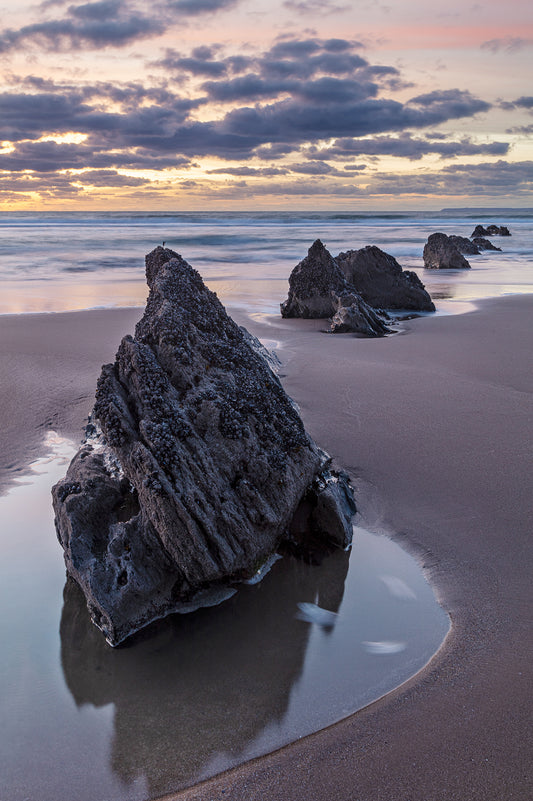 Croyde Beach Lowtide Rocks