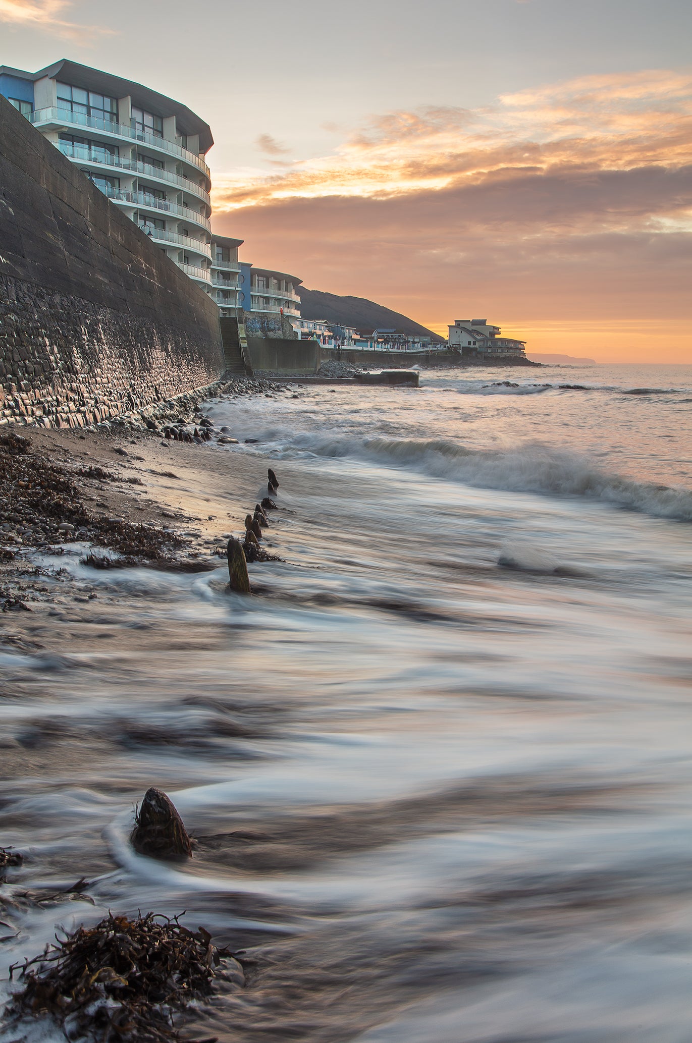 Westward Ho! High Tide Sunset