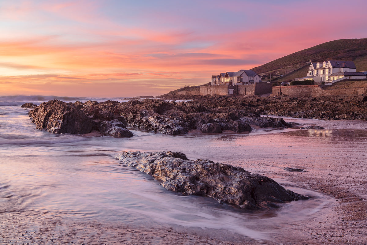 Croyde Beach High Tide Sunset