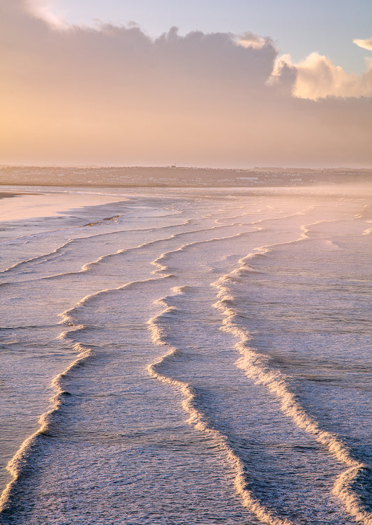 Saunton Beach Waves Sunrise