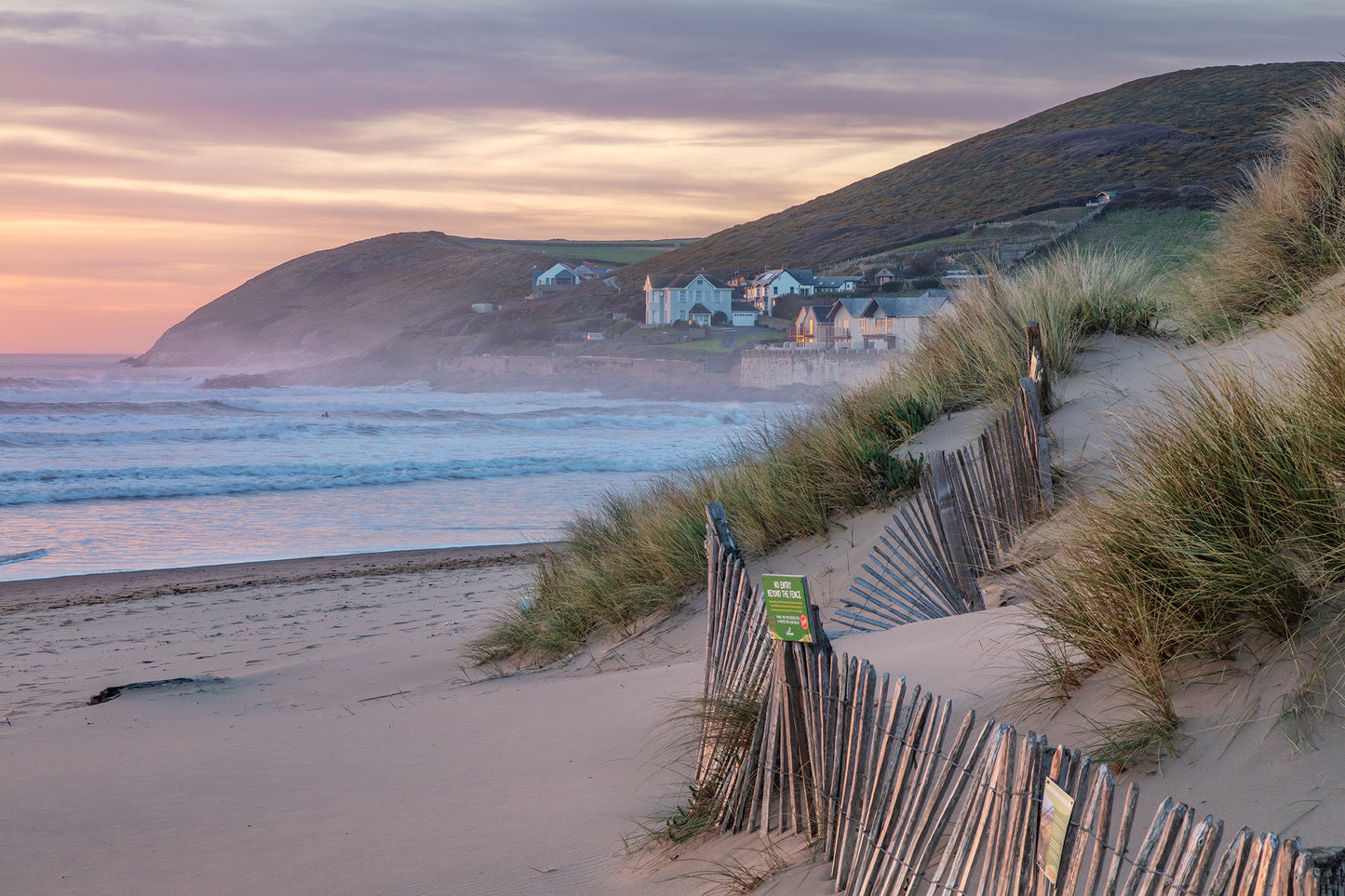 Croyde Beach Dunes Sunset