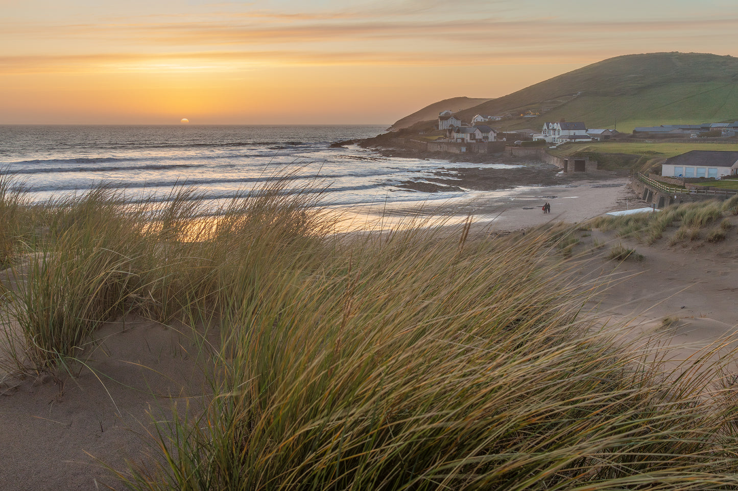 Croyde Beach Dunes Sunset