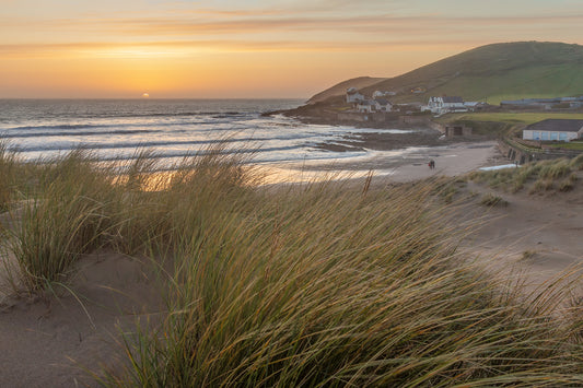 Croyde Beach Dunes Sunset