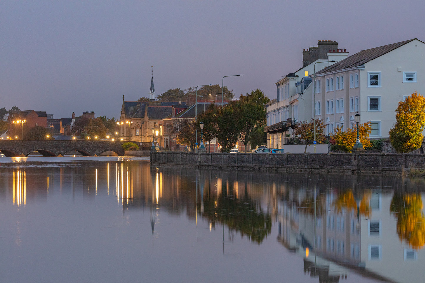 Barnstaple Hightide at Dusk