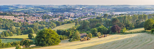 Towards Barnstaple Summer Panorama