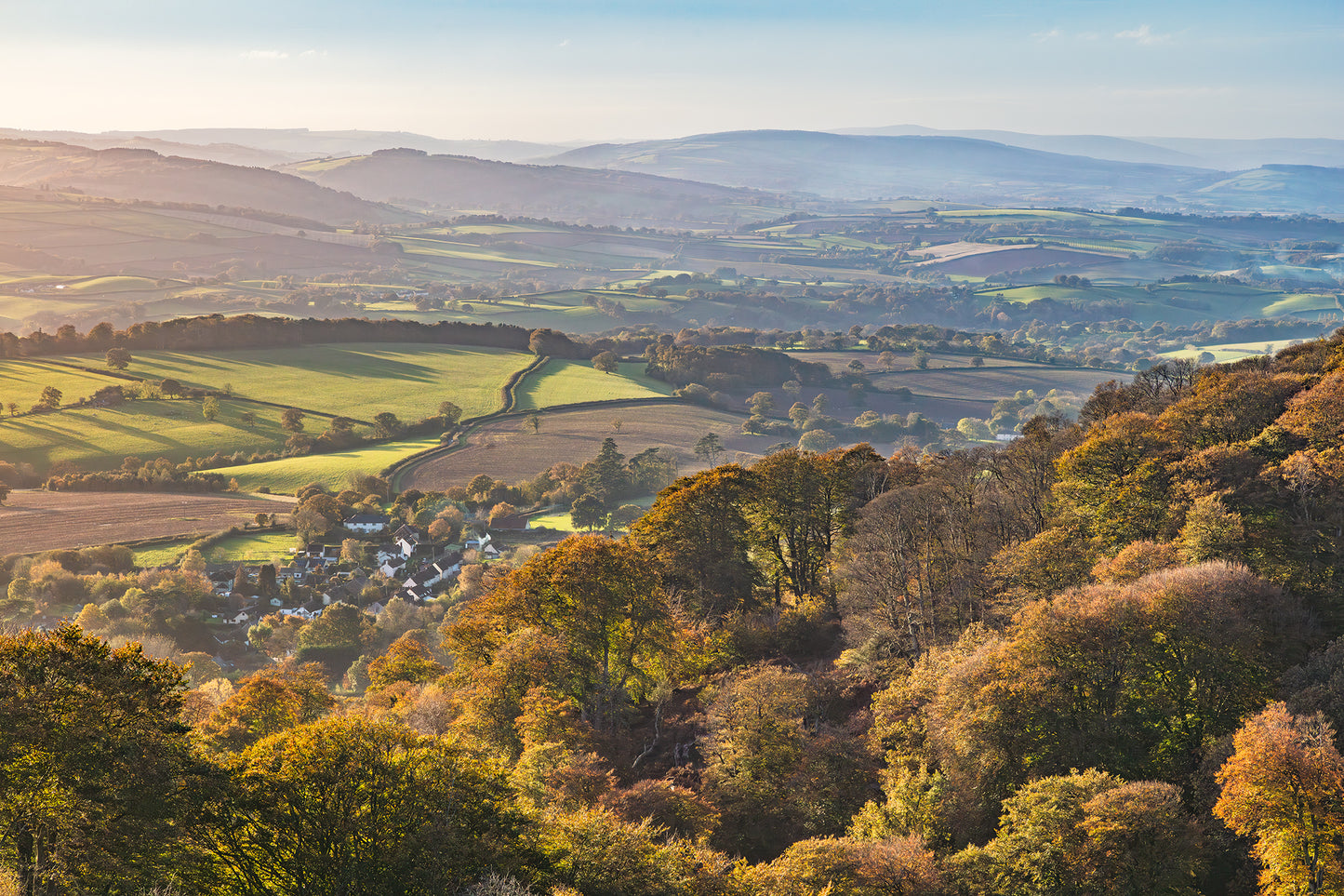 Above Crowcombe in Autumn