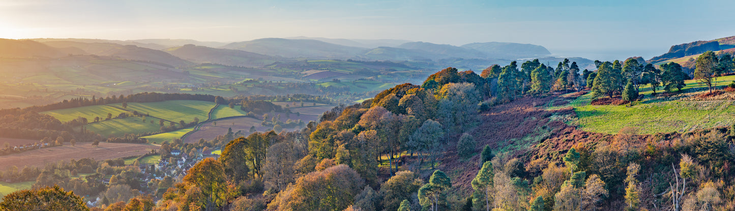 Exmoor Hills from Quantocks Hills