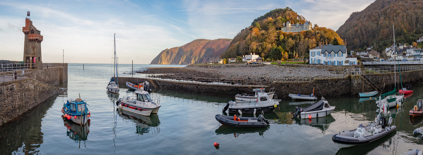 Lynmouth Harbour Panorama