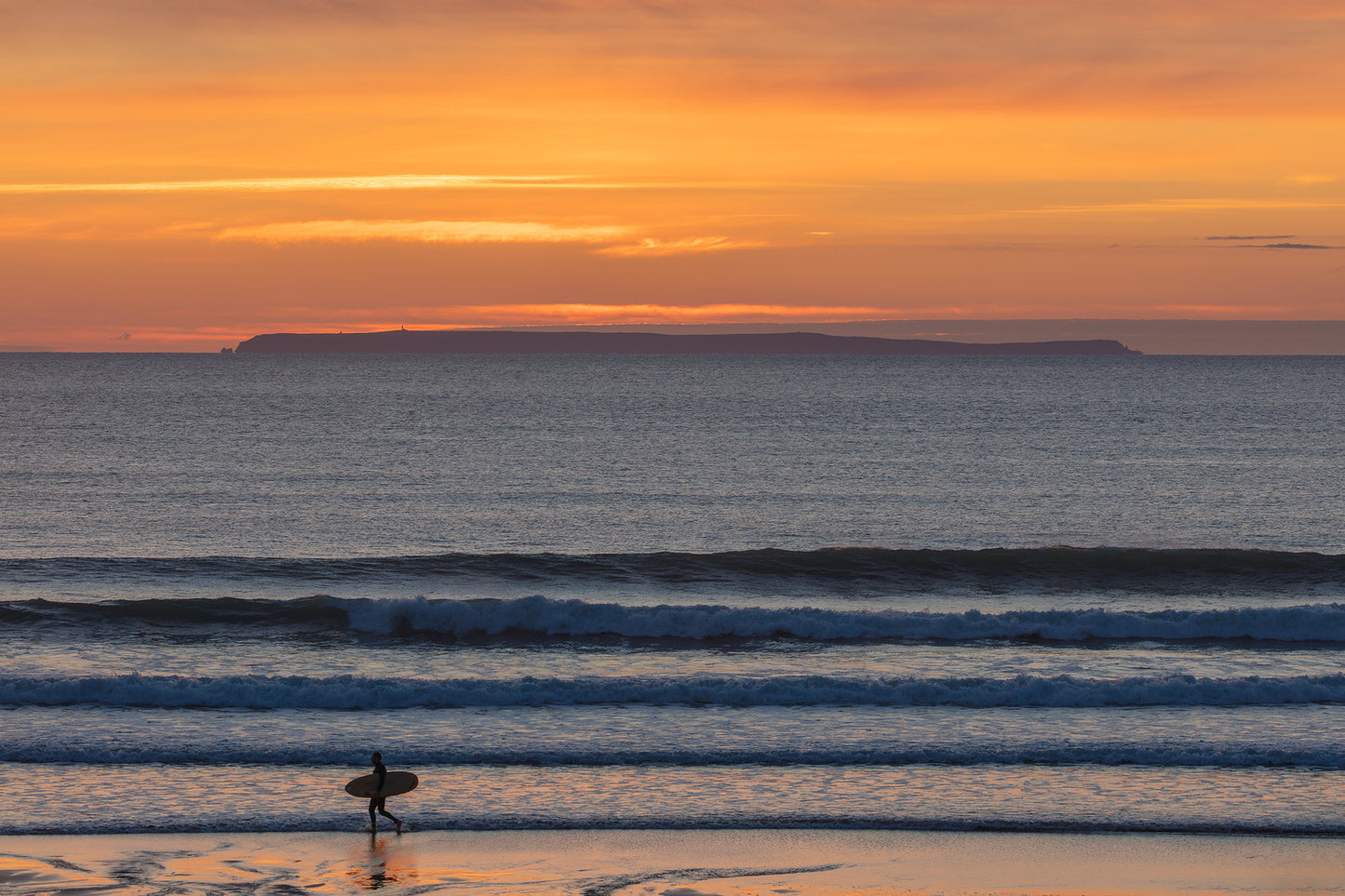 Woolacombe Towards Lundy Sunset