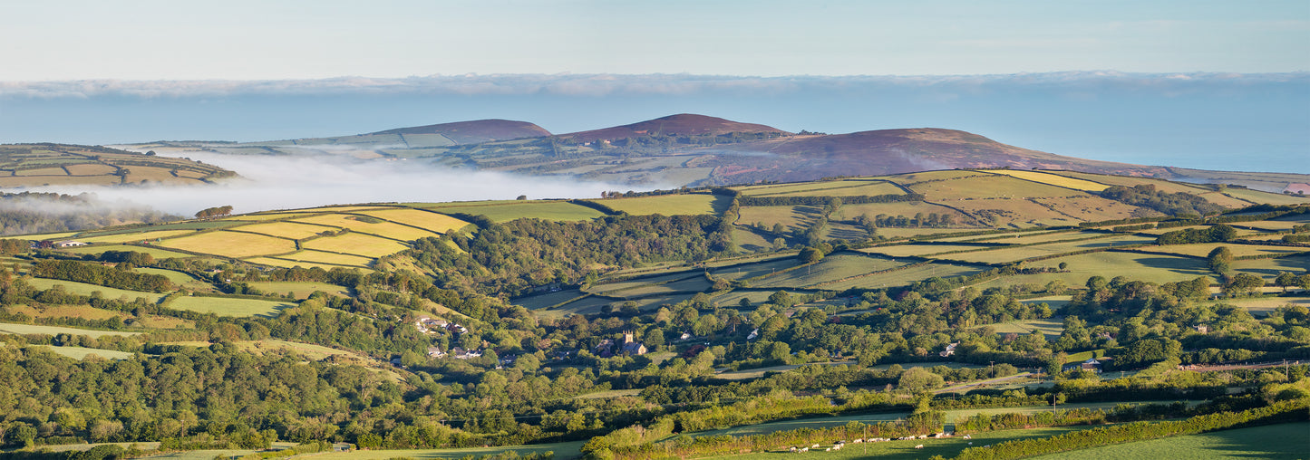 Parracombe Mist Panorama